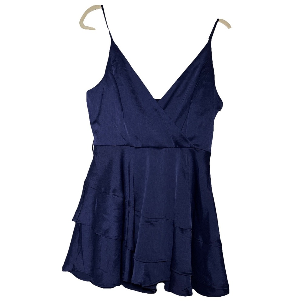 Altar'd State Mini Dress Women's Navy NWT Tiered Ruffle Artesia Small